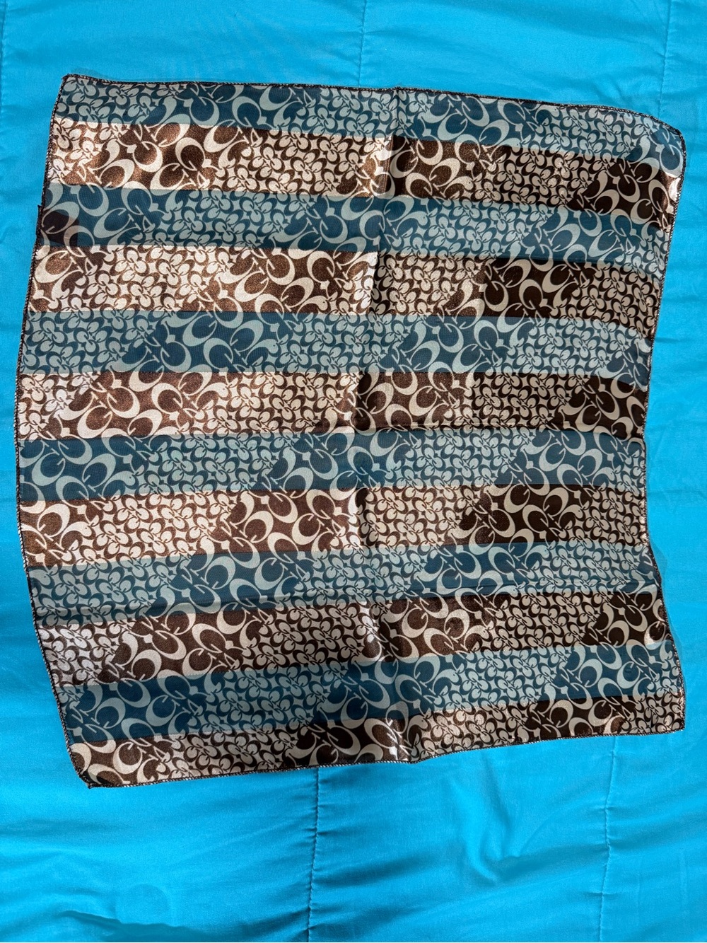 Coach Brown square Scarf